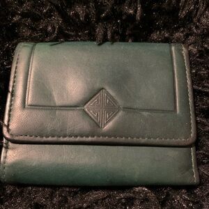 Green Princess Gardener Full-Grain Cowhide Wallet – Gently Used, Vintage